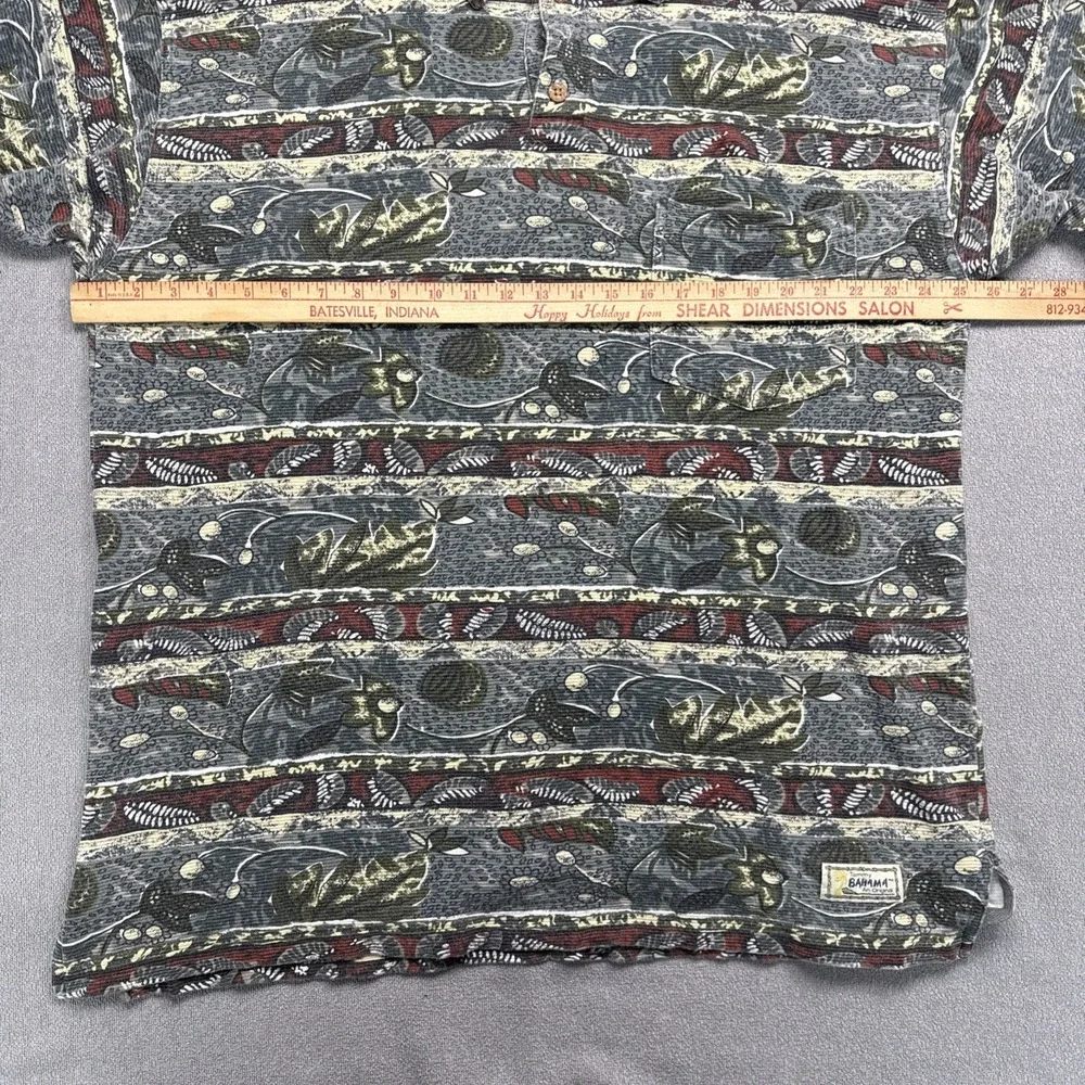Vintage Tommy Bahama Polo Golf Short Sleeve Floral Hawaiian Shirt - Size XLarge